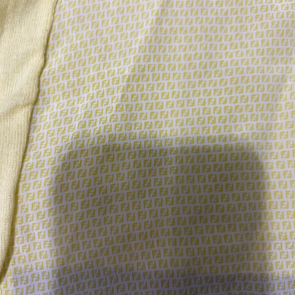 NWT Authentic Fendi Knit Cotton Dress with Logi Silk Back Little Girl Size 4 - Picture 7 of 10